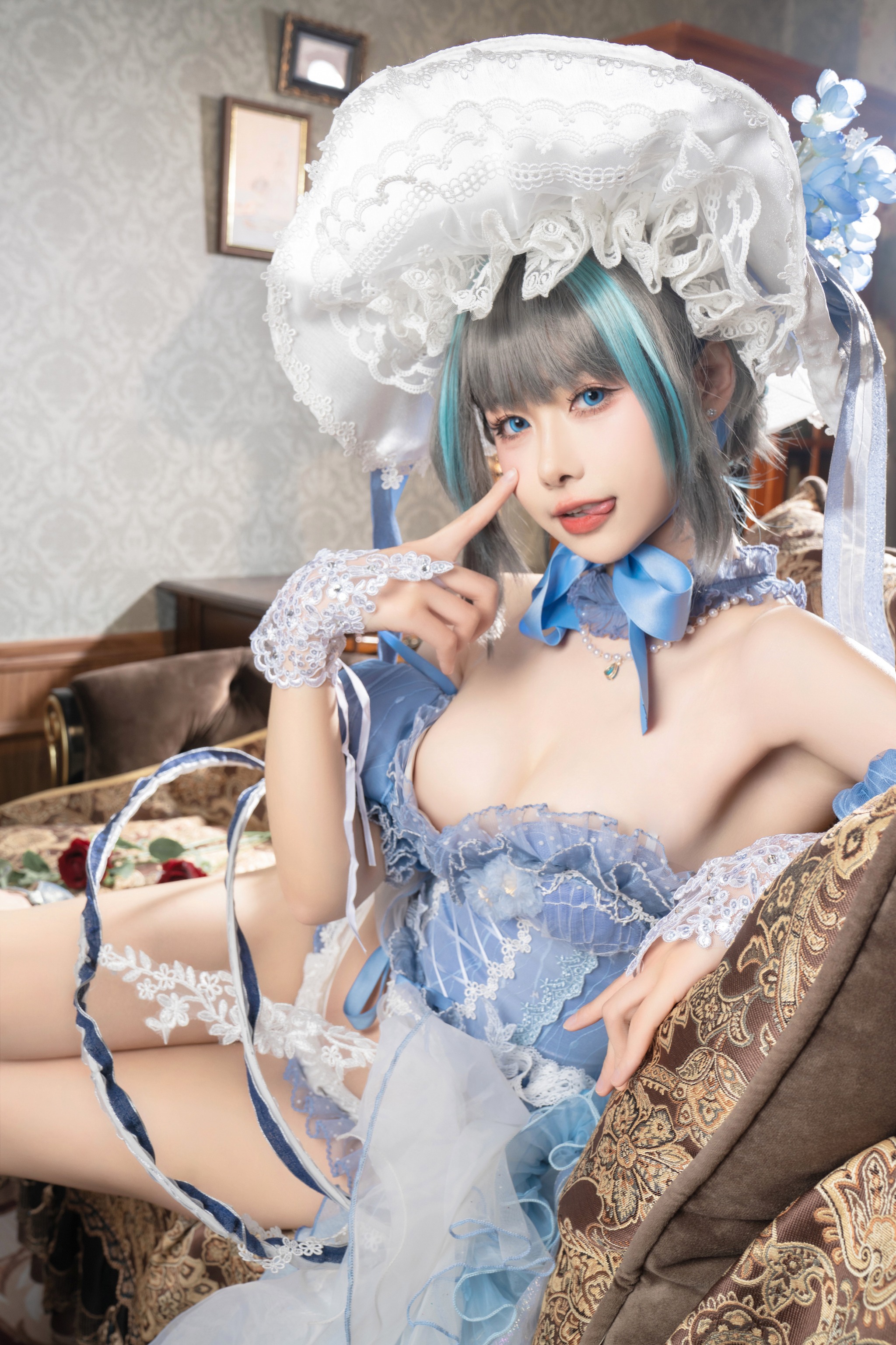 图片[1]-Momoko葵葵 – NO.030 柴郡本 礼服[27P]-XikXak